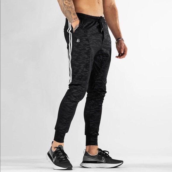BUILT APPAREL Legacy Black Joggers Men’s Size Small - Picture 2 of 8